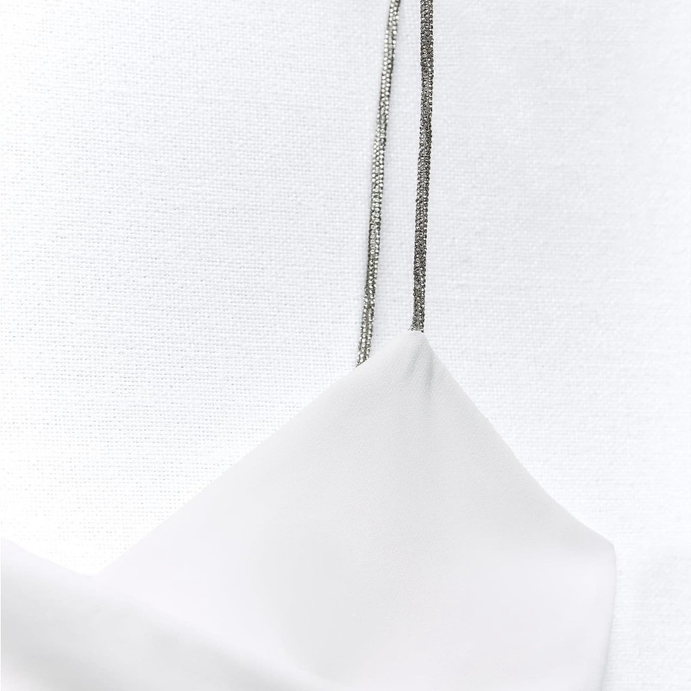 🆕#174 Zara White SHINY STRAPPY MINI DRESS
Rhinestone straps, Size Medium NWT - Picture 10 of 16